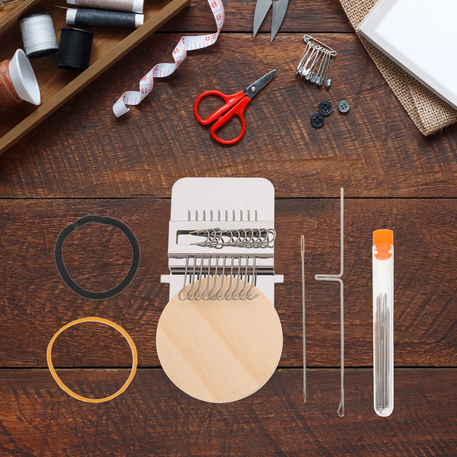 

1Set Loom Knitting Machine Portable Darning Loom for Tapestry Repair Craft Weaving Tool Creative DIY Gift Idea