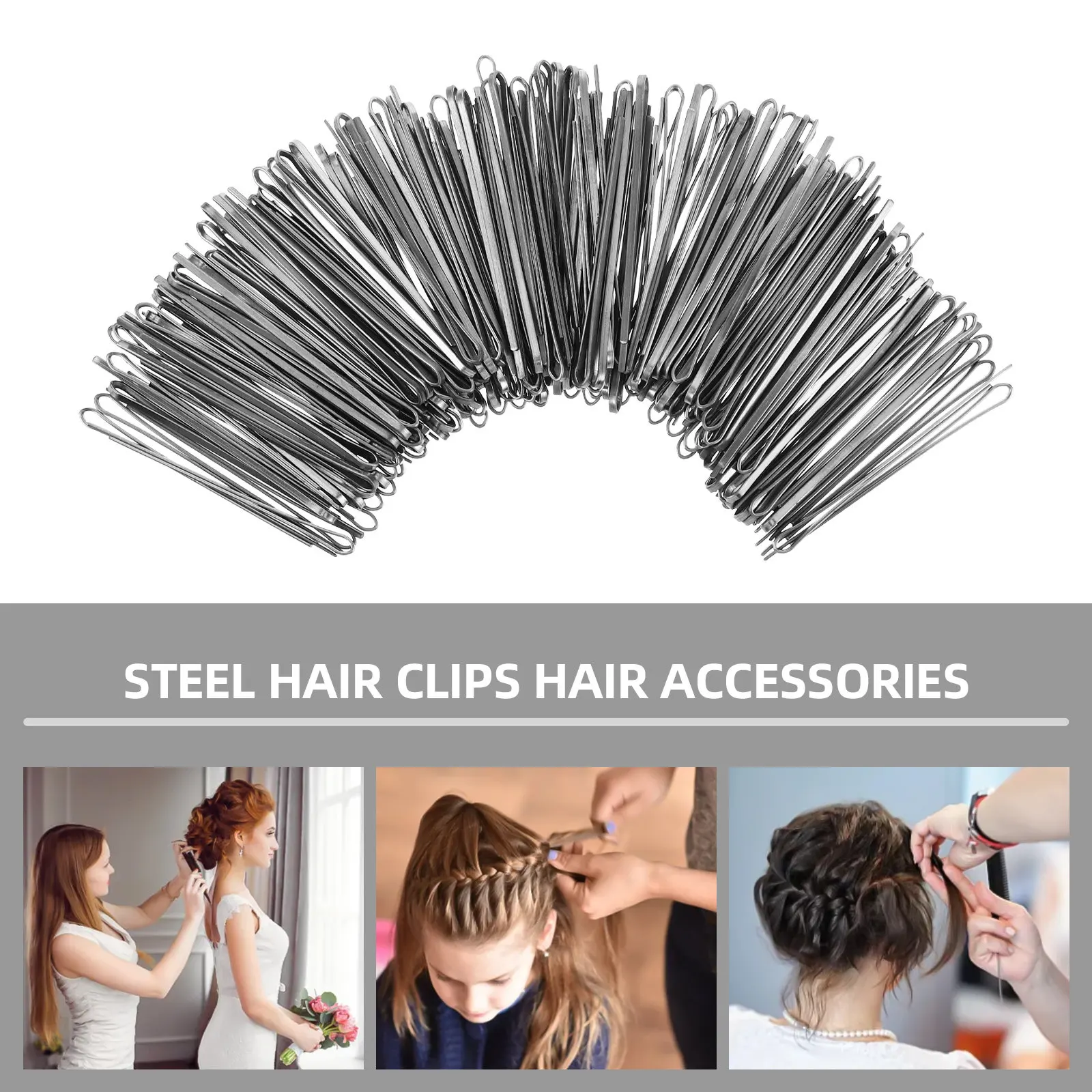 Steel Hairpins Sharp-Tip Hair Clips for Styling Sectioning Updos Hair Accessories for Women Girls Women Hairpin