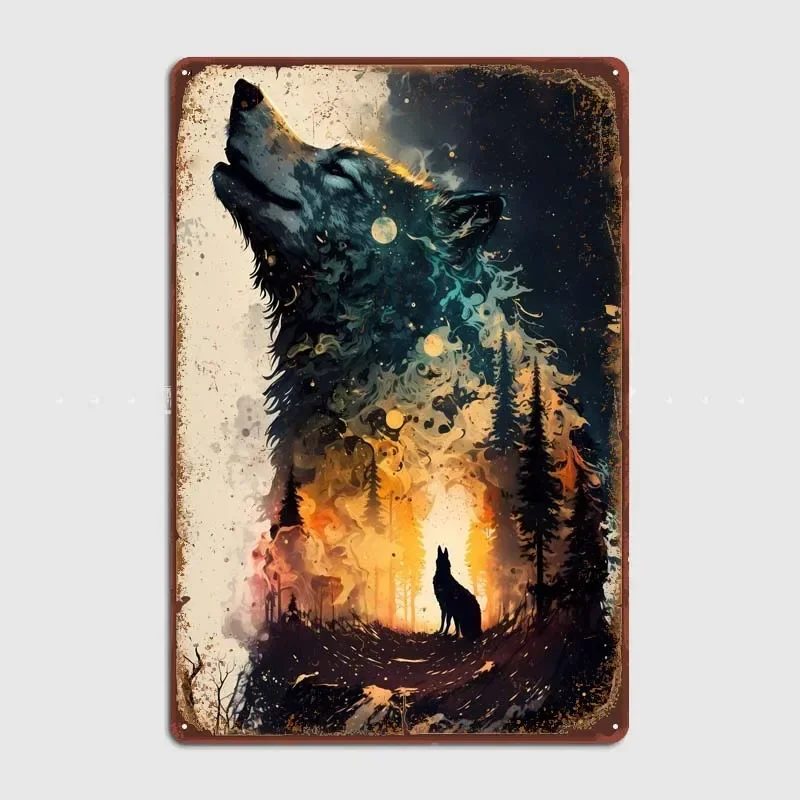 Wolf Incredible Poster Metal Signs Vintage Art Mural Tin Signs Retro For Bar Garage Wall Decoration Home Decor Items Room House