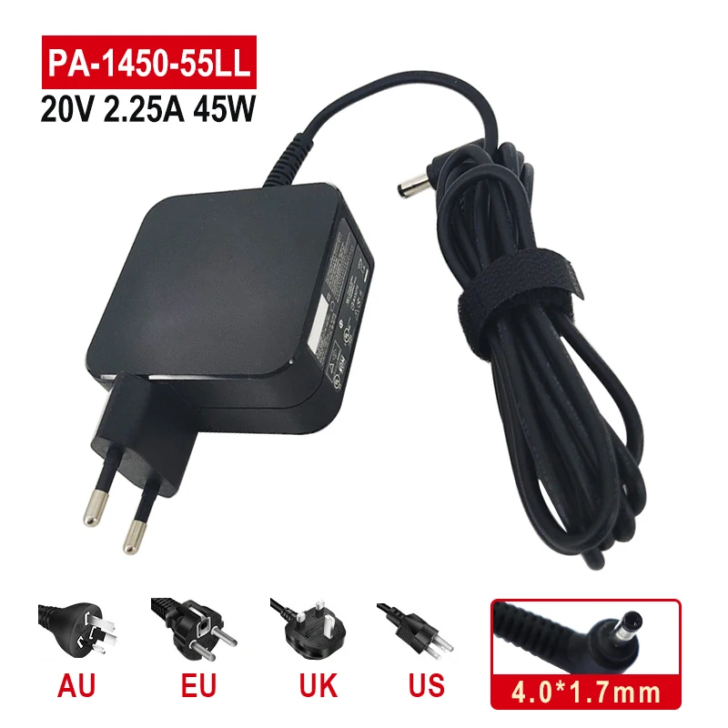 

45W AC Laptop Power Adapter Charger for Lenovo 100S-14IBY PA-1450-55LU ADL45WCG ADP-45DW CA PA-1450-55LR PA-1450-55LK