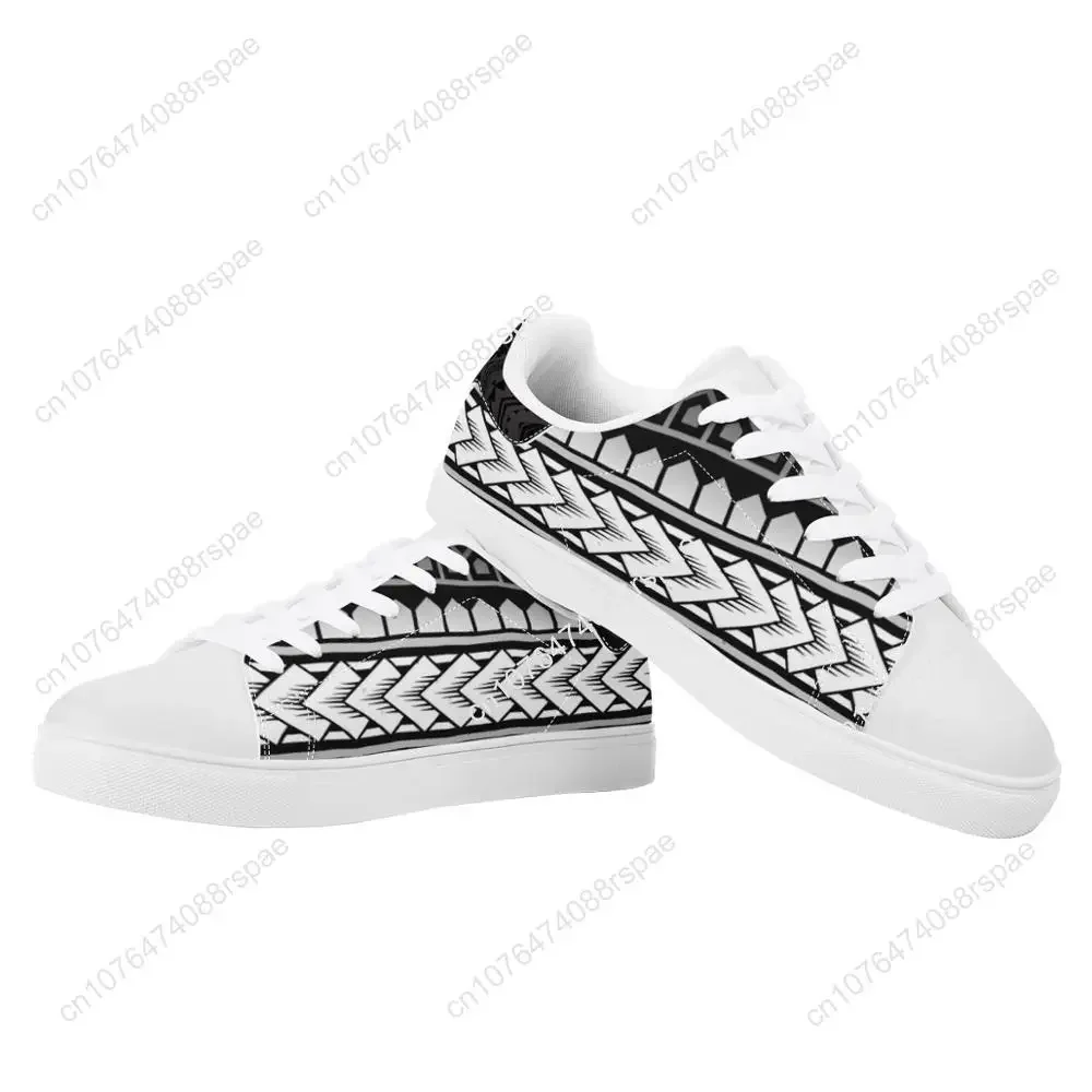 Ethnischer Stil polynesi scher Samoa Tribal Flat Sneaker stilvoller Druck benutzer definierte Mode Walking Sportschuhe leichte Frauen Laufschuhe