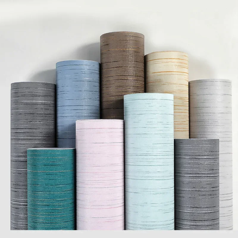 50cm Thickened Imitation Cloth Pattern Decor Stickers Vinyl Self-adhesive Waterproof Removable Wallpaper for Bedroom Living Room