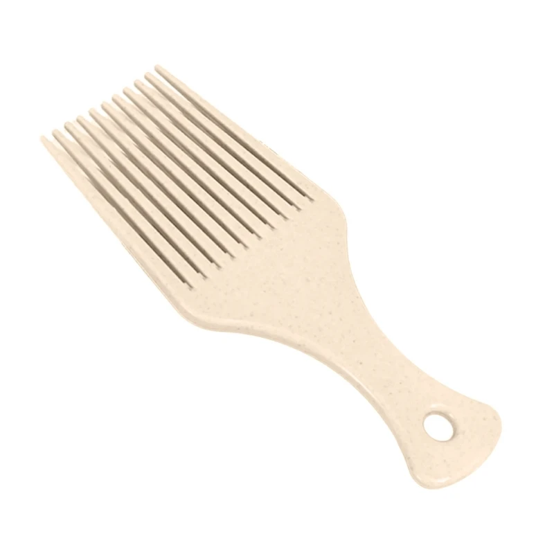 Styling Afro Comb With Wide Teeth Professional Hairdressing Anti Static For Smooth Grooming Curved Handle Drop Shipping