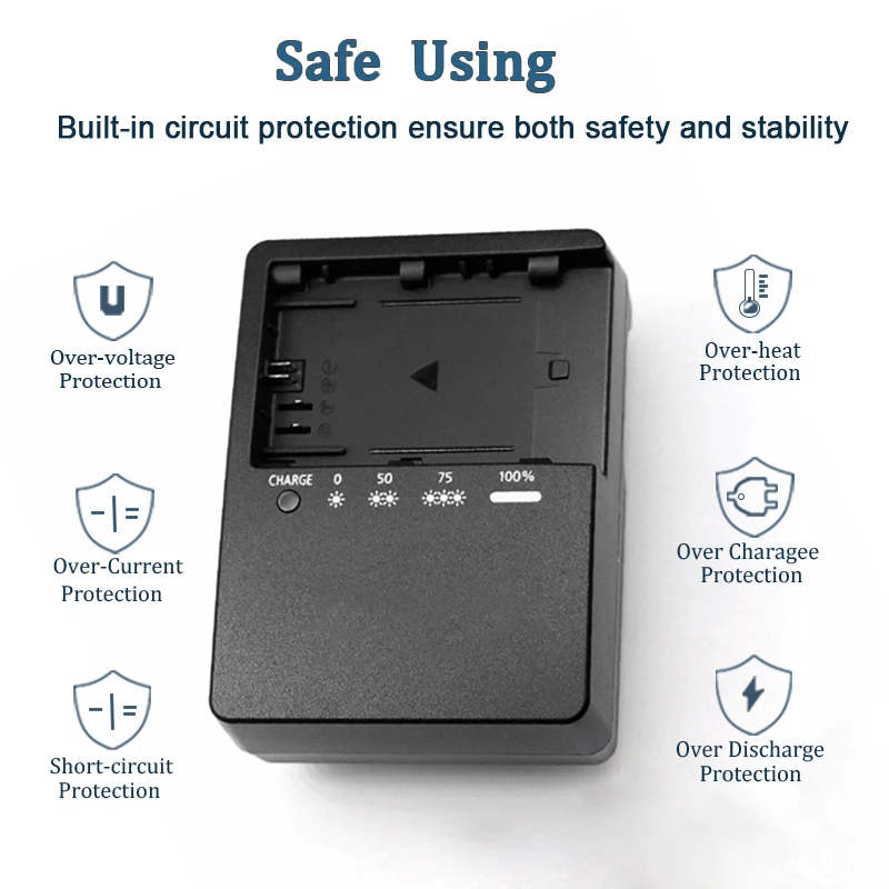 LC-E6E LC-E6 Charger For Canon LP-E6 LP-E6N Battery EOS 70D 60D 5D Mark III 5D Mark 6D 6D MARK II 60D 80D 7D MARK IILC-E6E LC-E6