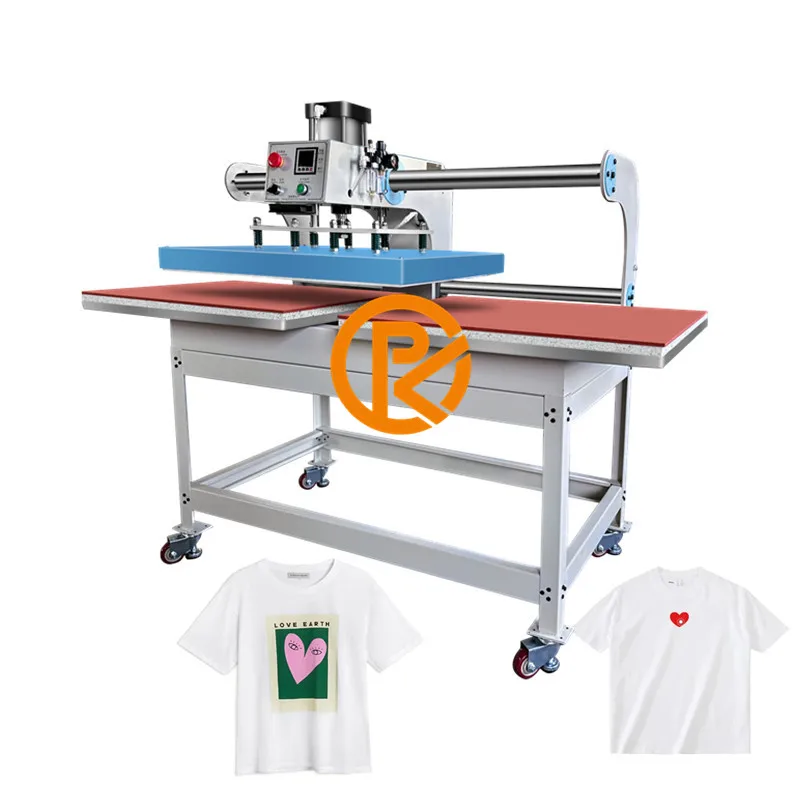 Industrial 40*60cm HIgh PressureDouble Station Up-Slided Sublimation Tshirt Transfer Automatic Pneumatic Heat Press Machine