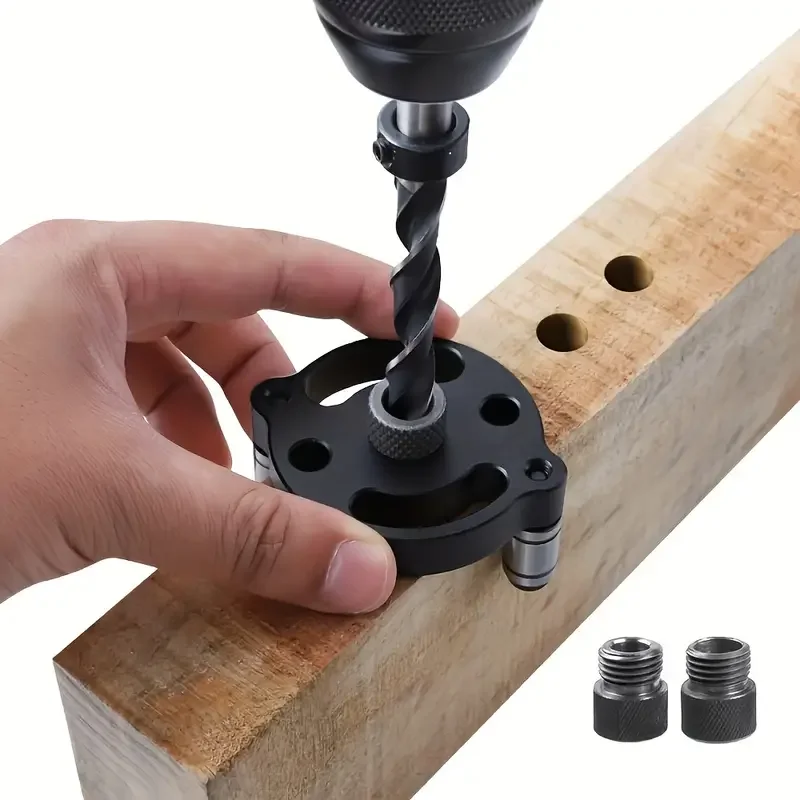 Vertical Dowel Jig Hole Puncher Drilling Self Centering Drill Guide Locator Hole 6/8/10mm Drill Bit For Woodworking Tools