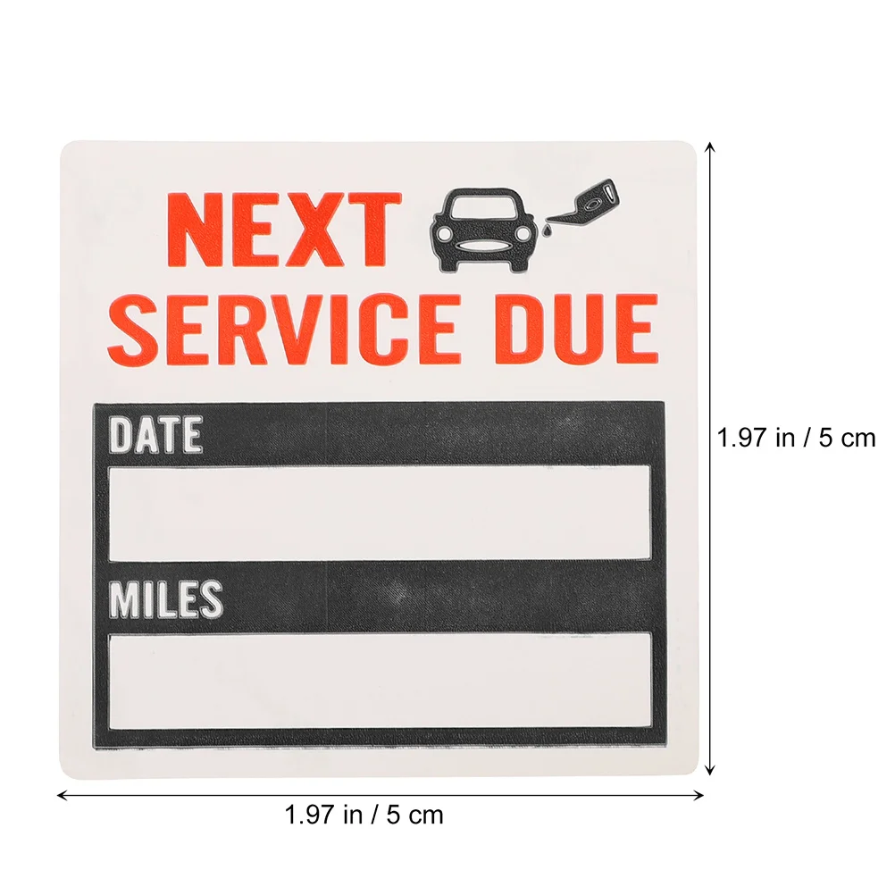 

1 Due Stickers For Cars Waterproof Maintenance Reminder Labels Adhesive Window Stickers Auto Repair Tracking Tags