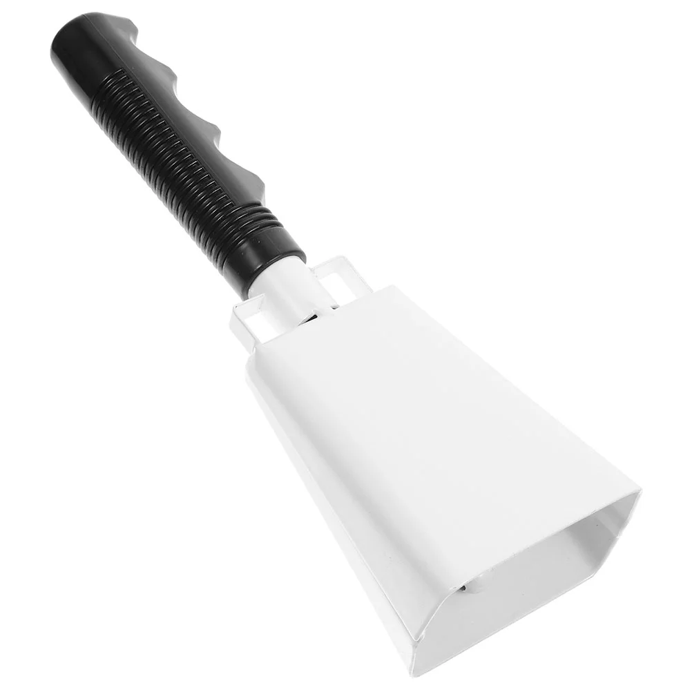 

Cow Bell Cowbell with Handle Practical Educational Musical Toy PARTY White Supply