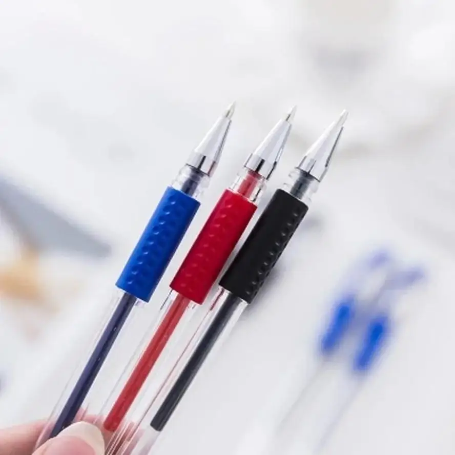 10 Pcs Gel Pen Set 0.5mm Smooth Writing Black Blue And Red Ink Multicolor Student Office School Daily Study Stationery Supplies
