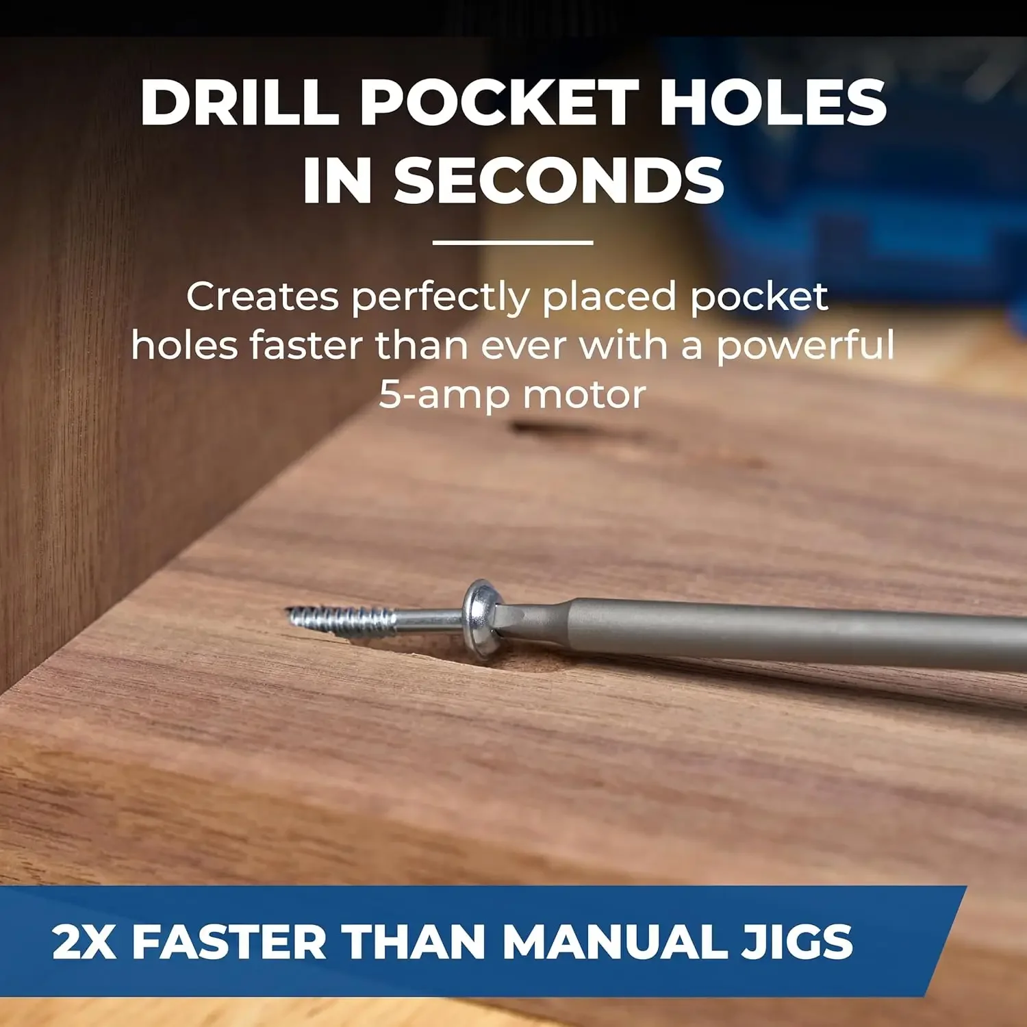 

Бестселлер DB210 Foreman Pocket-Hole Machine, синий