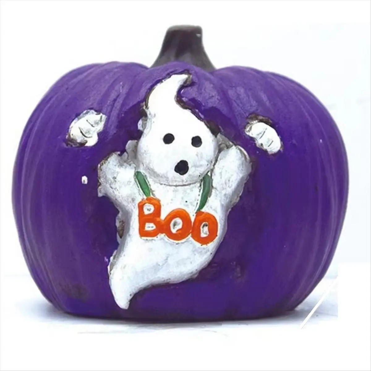 Halloween Pumpkin Pumpkin Ghost Sculpture Ornaments Resin Sculpture Art Decoration for Holiday Home Indoor Party Desk