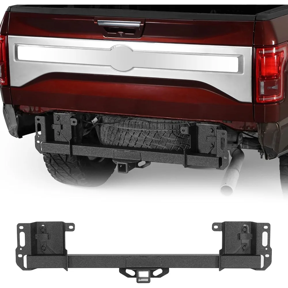 وصلة مقطورة شديدة التحمل مقاس 2 بوصة من الفئة 3 لـ 2015-2025 Ford F-150، جهاز استقبال إطار أنبوبي مربع #1