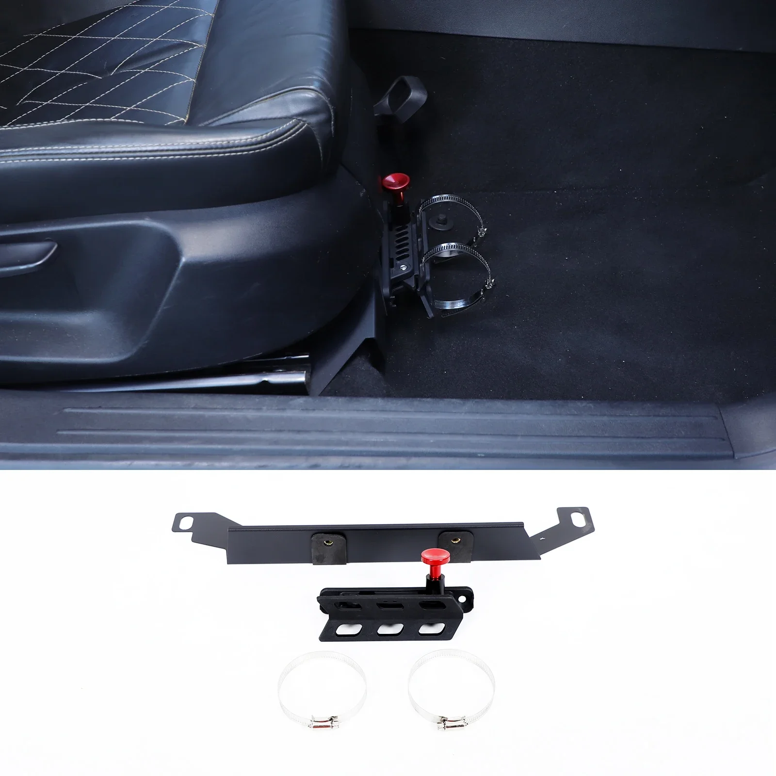 

Carbon Steel Black For Seat Leon 2008-2012 Car Co-Driving Seat Fire Extinguisher Bracket Car Interior Modification Accessories