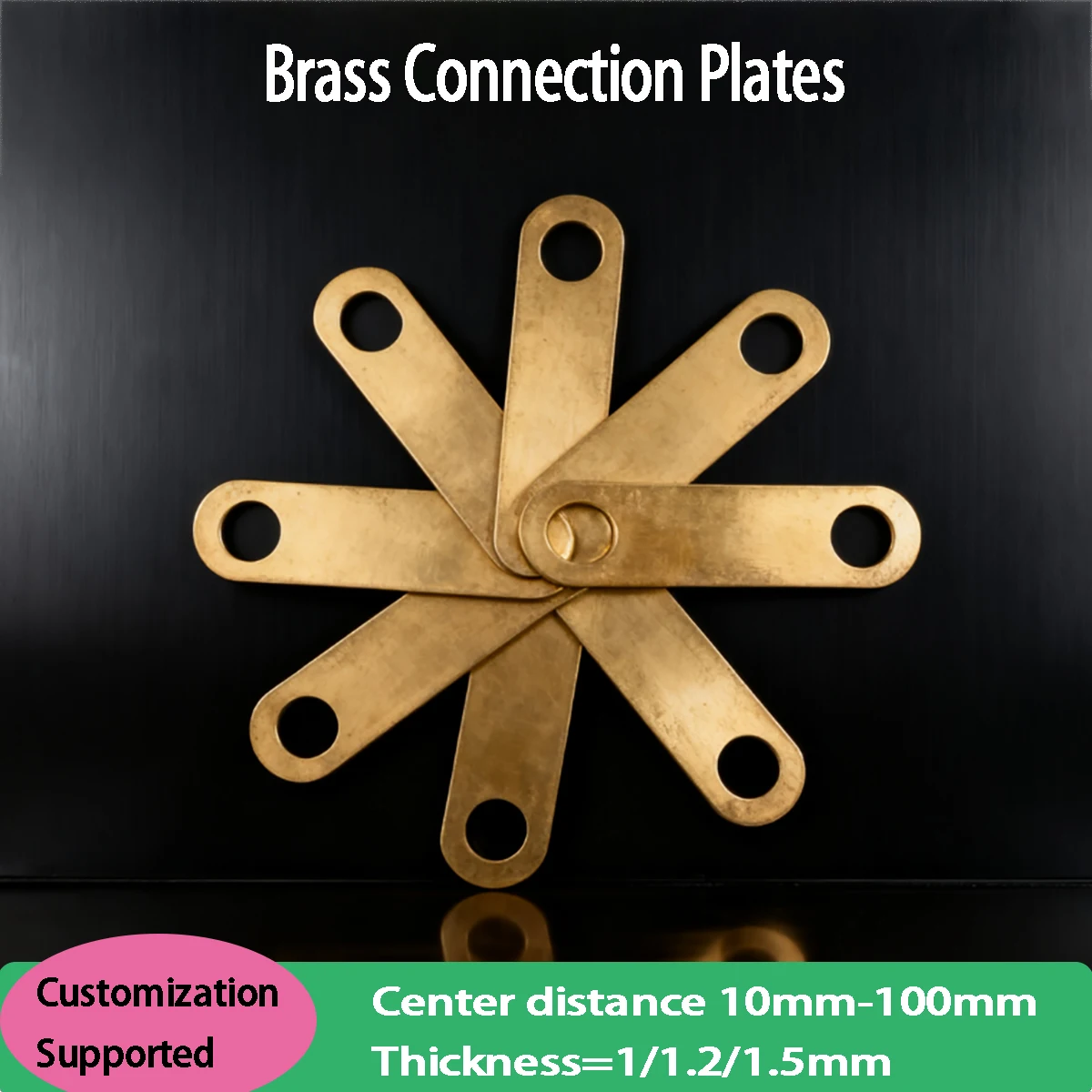 

Brass Connection Plates for Motor Lithium Battery, Thickened Custom Jumper Current-Carrying Washers for Electric Heating Tube