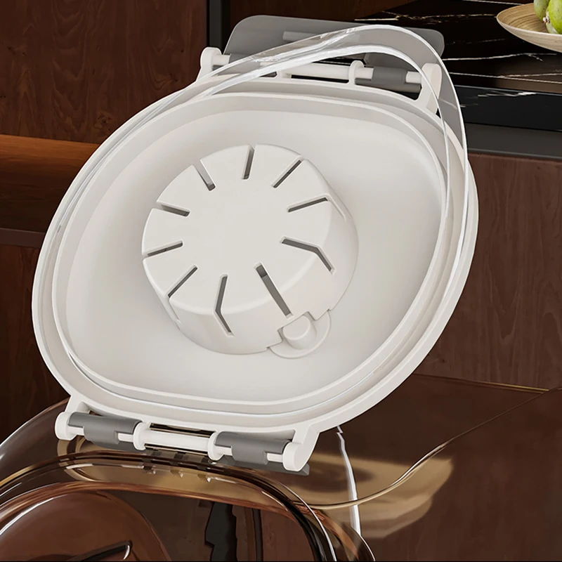 5/10 كجم سعة كبيرة حاوية تخزين طعام القطط الكلب محكم الغلق شفافة صندوق طعام القطط الجاف مع كوب مستلزمات الحيوانات الأليفة