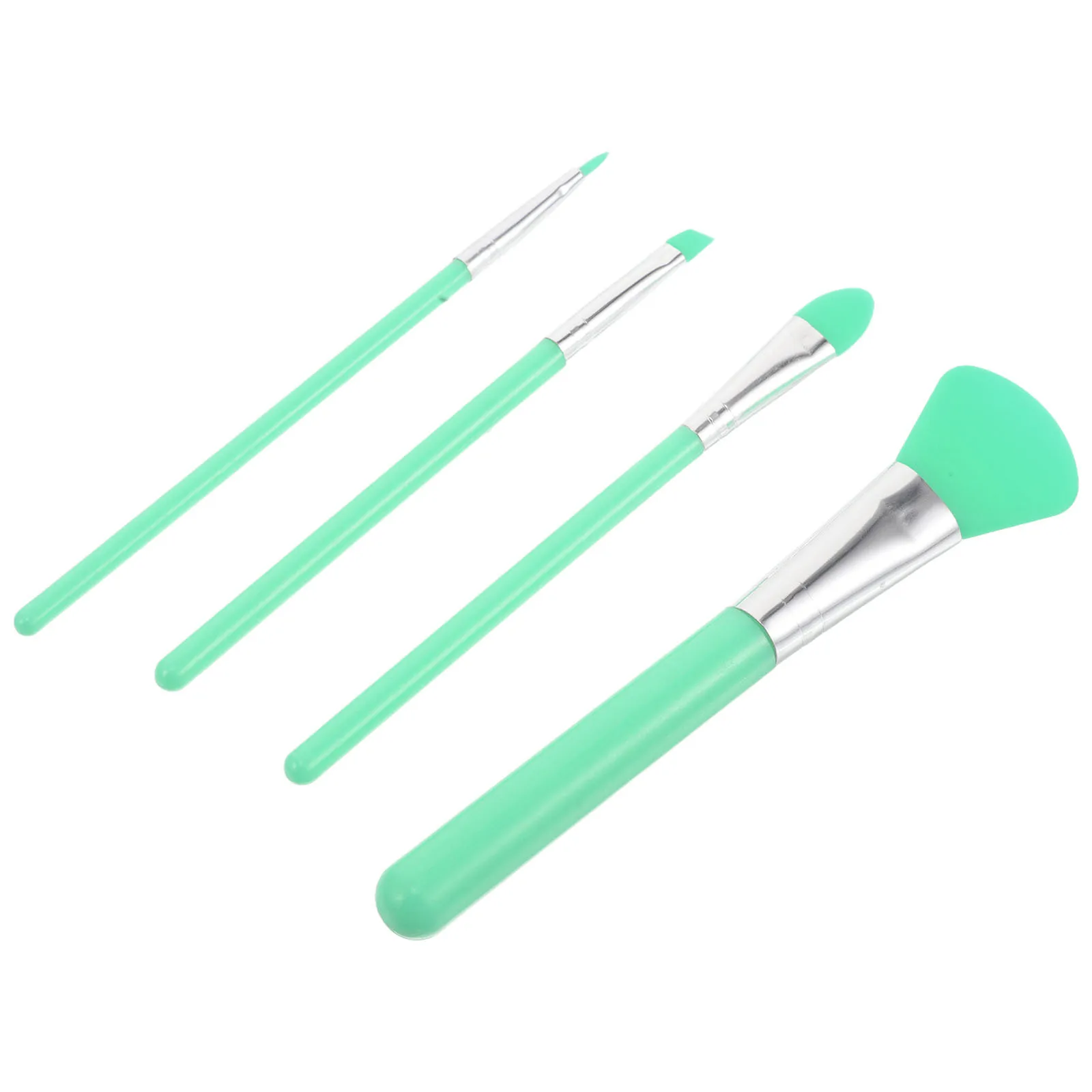 1 set di pennelli per trucco in silicone, morbidi strumenti multifunzionali per il viso e gli occhi, per la cura della pelle, maschera, fard in polvere, facile da pulire