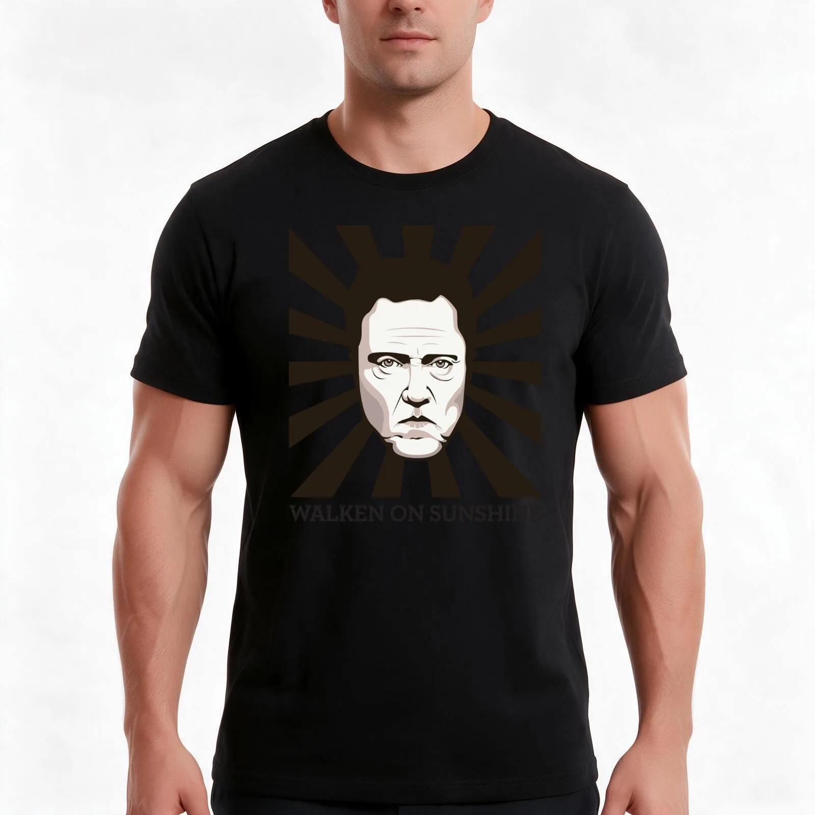 Walken on Sunshine - Christopher Walken T-Shirt Summer Casual Cotton Tee Oversized Streetwear Tops Vintage Graphic Print