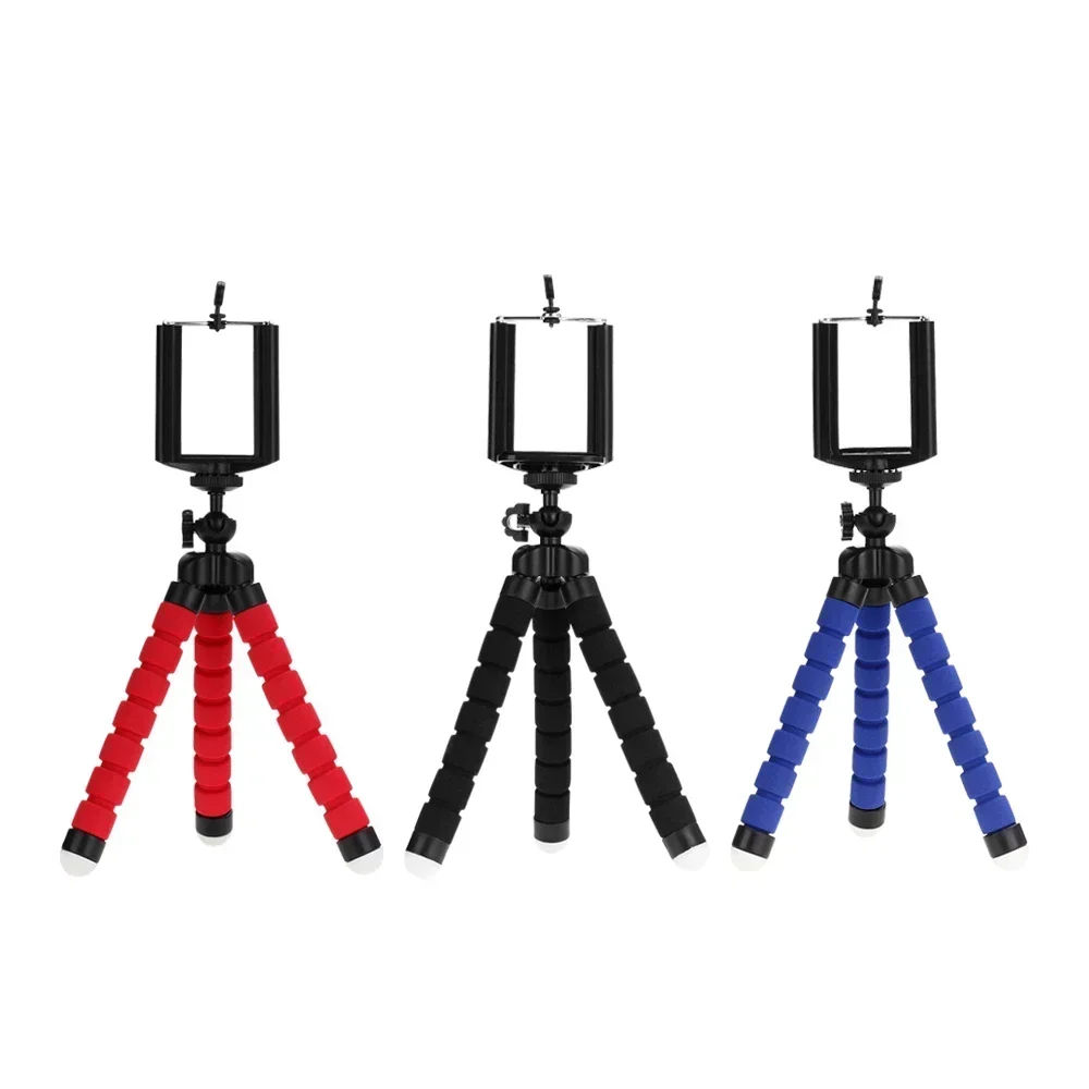 Tripod For Phone Flexible Sponge Octopus Mini Tripod For IPhone Mini Camera Tripod Phone Holder Clip Stand