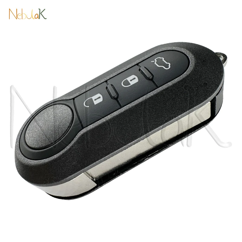 حافظة مفاتيح السيارة شل لشركة فيات 500 باندا برافو بونتو دوكاتو بيجو الملاكم سيتروين البلوز SIP22 بليد 2 3 أزرار غطاء الإسكان #5