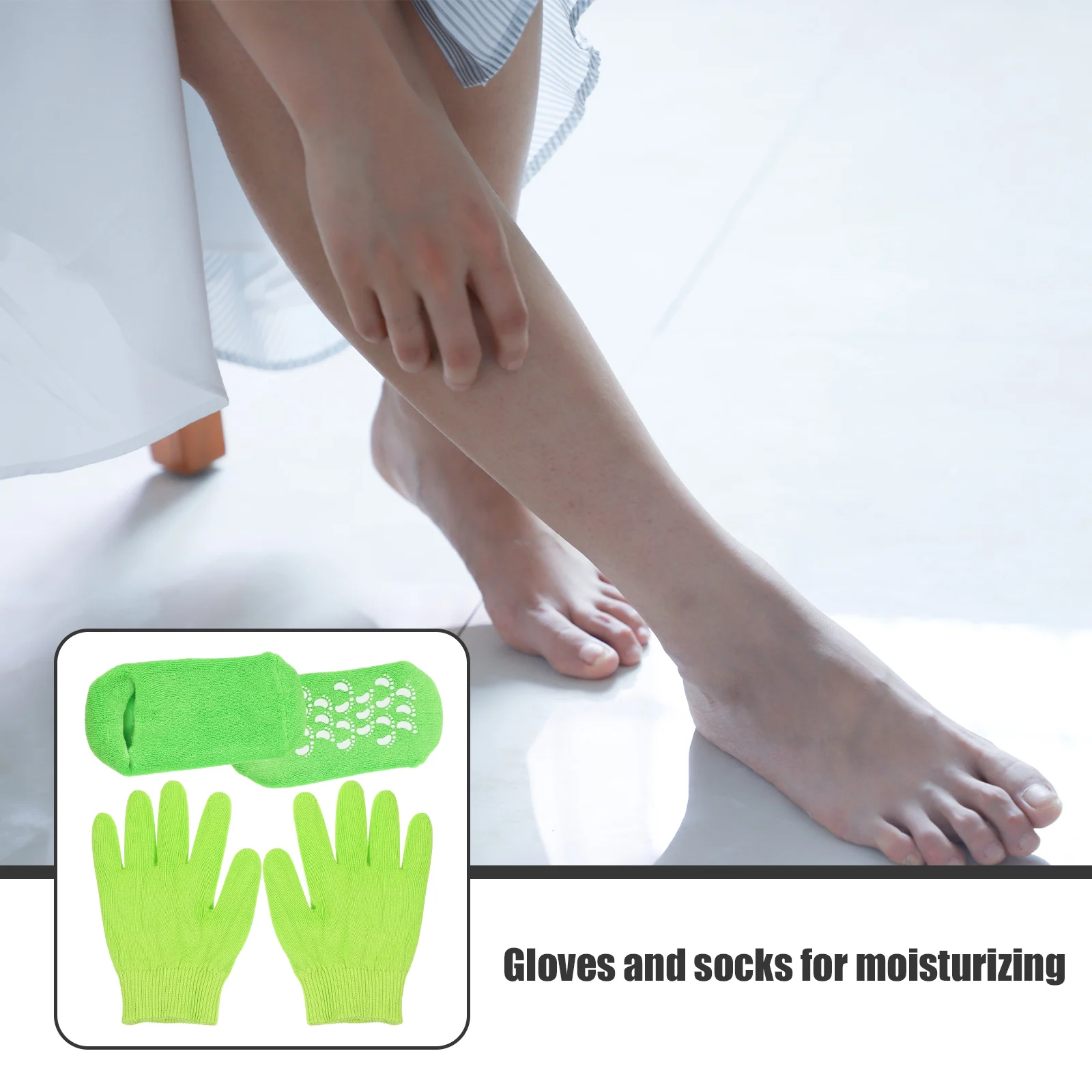 

Hand Foot Care Set Moisturizing Gloves Overnight Female Socks Yarn Girl Child