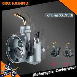 12mm Motorcycle Carburetor For Bing Type SSE 1/12/225 Handle Manual Choke For Puch MS SDP MV MSV VS DS VZ3 50cc Moped ATV Bike