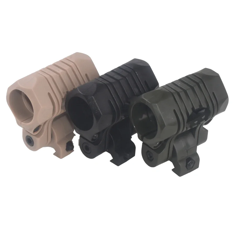 

25mm Tactical Helmet Flashlight Torch Clip Mount Clamp Adapter Holder for Headlamp Mounting