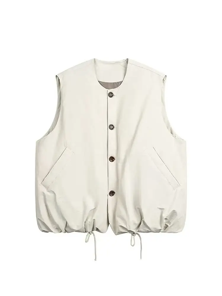 

Мужской однотонный жилет Jaet, осенне-зимняя теплая многослойная верхняя одежда, коврик в стиле ретро, простой модный жилет для пары