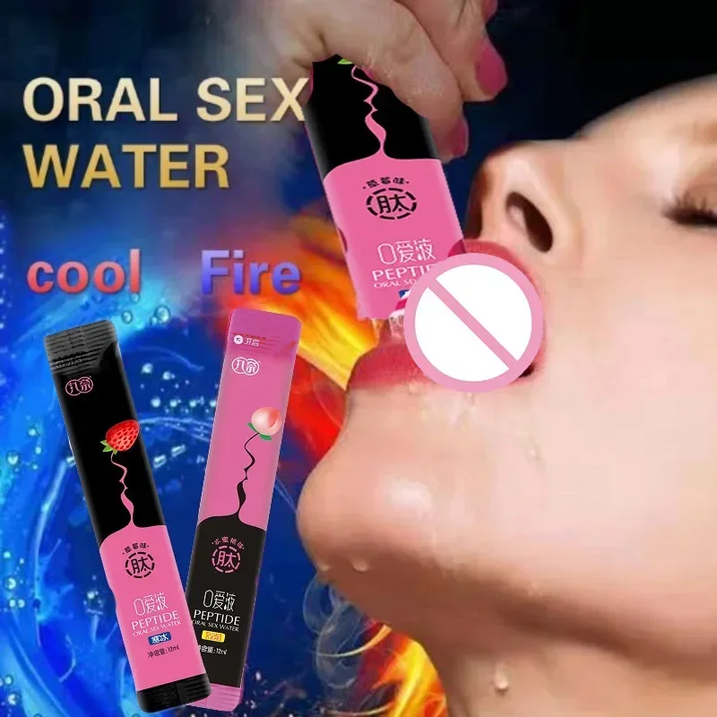 New Oral Water pompino liquido lubrificante commestibile sapore flirtare lubrificanti emozionanti fragola pesca giocattoli del sesso per donne uomini coppie