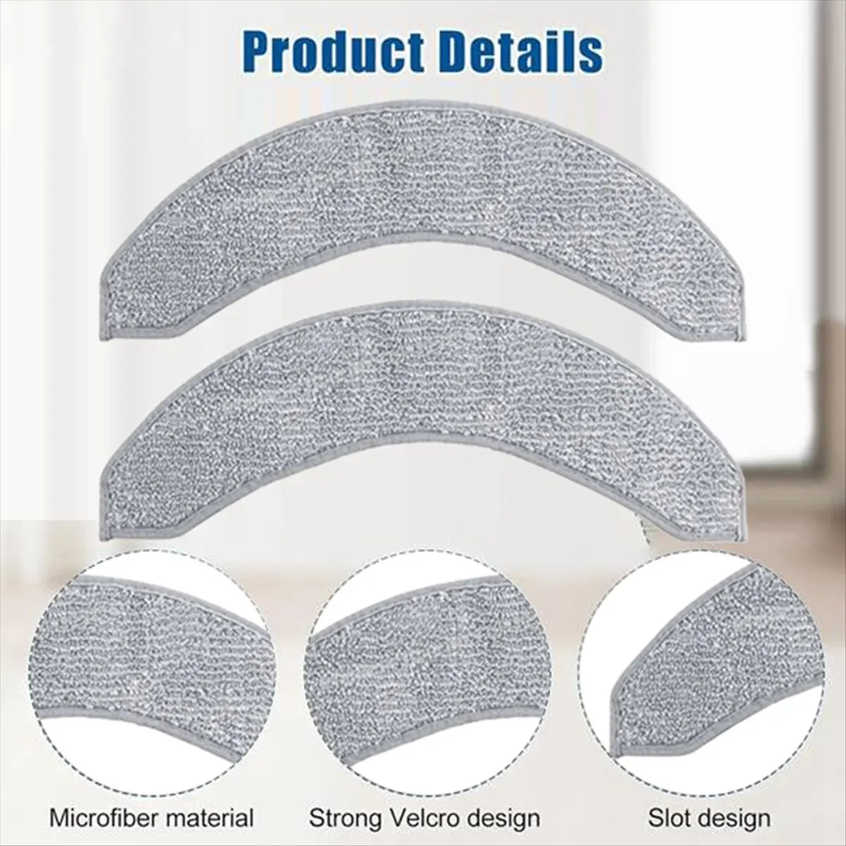 [A99U] Mop Cloth for Combo 10 Max Vacuum Cleaner Parts Replacement Efficient Household Cleaning Accessories 6PCS
