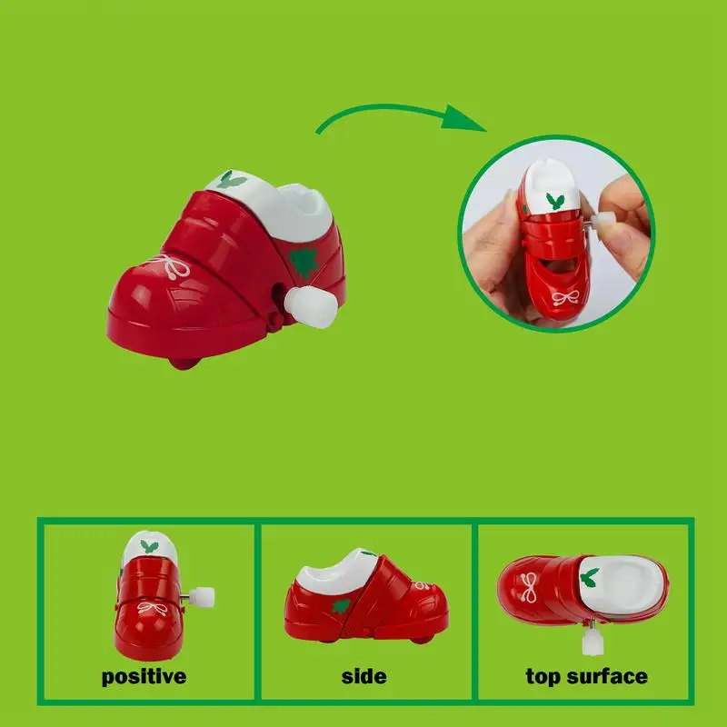 Juguetes de cuerda 8X juguete de salto de Navidad de cuerda juguetes pequeños de Navidad favores de fiesta juguete de relojería de mano surtido para clases niños