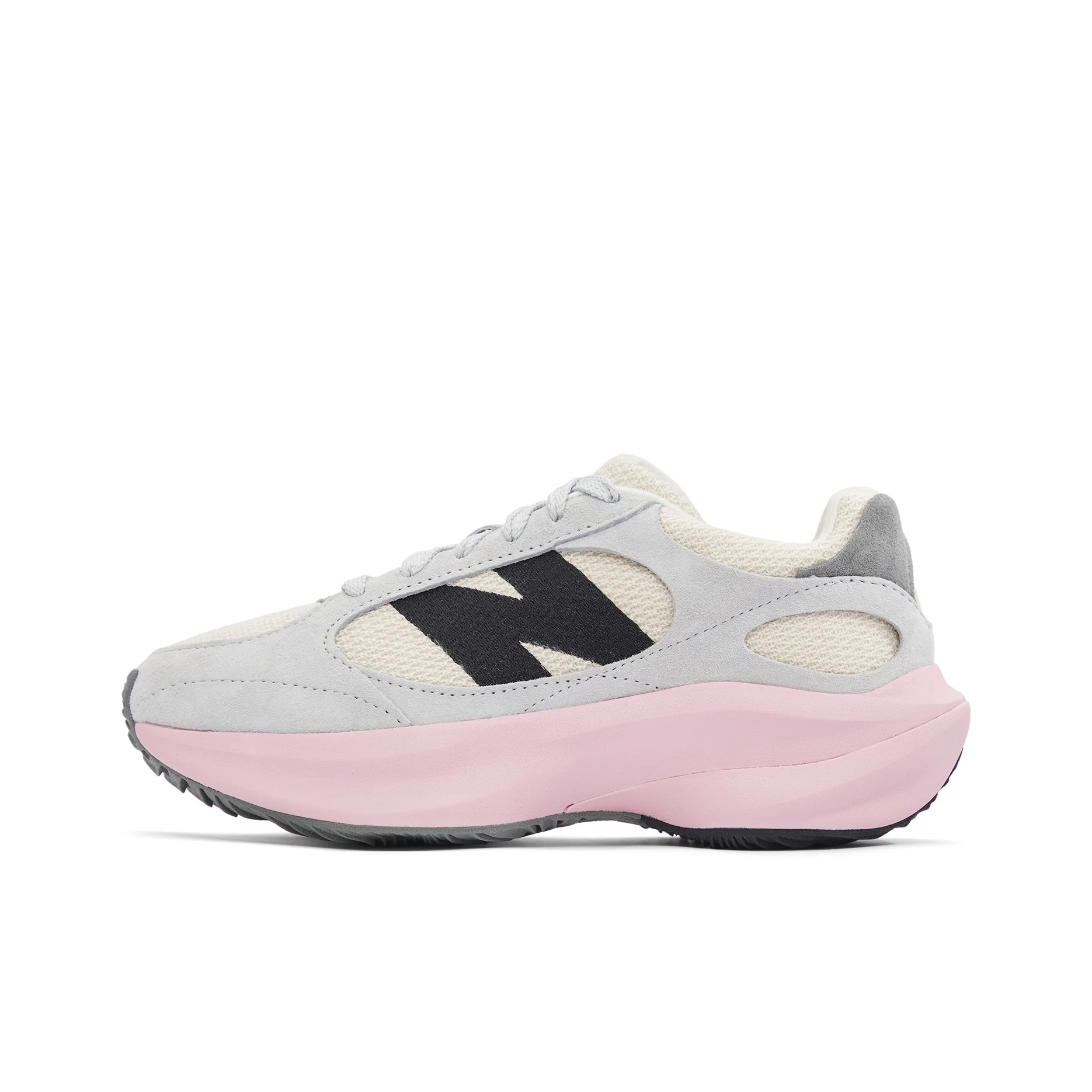 

New Balance Wrpd Runner – удобные, дышащие кроссовки для мужчин и женщин, серо-розовые.