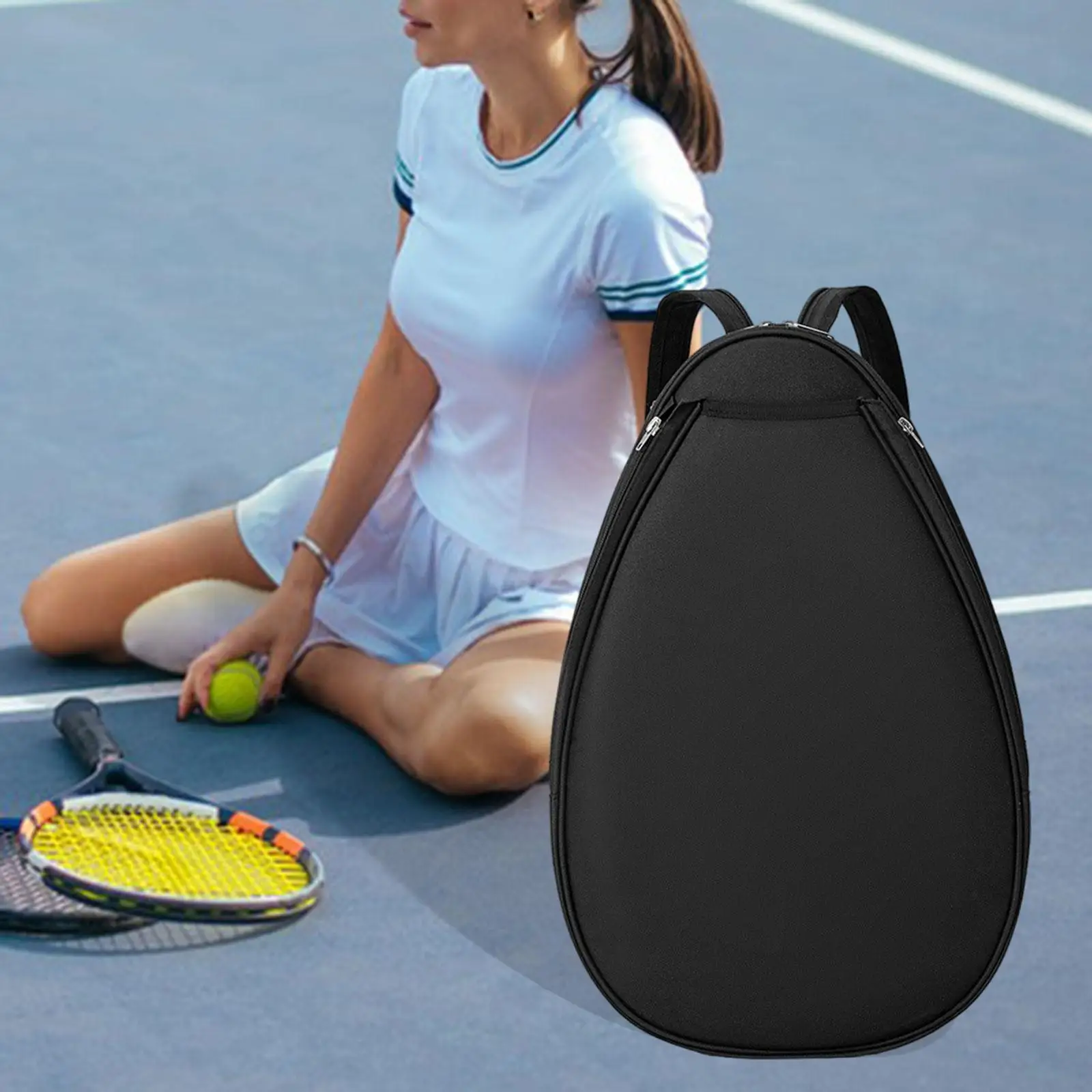 

Waterproof Tennis Bag Spacious Shoulder Crossbody Pickleball Bag Backpack for Men Women Athletic Outdoor Use