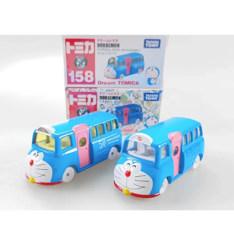 

Takara Tomy Tomica Doraemon Jingle Cat Bus 50th Anniversary Edition Alloy Model, for Children's Halloween Christmas Gift