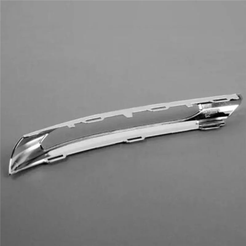 L+R Front Bumper Fog Lamp Chrome Cover 2128852174 2128852274 for Mercedes-Benz W212 AMG 2010-2013 Day Running Light Trim