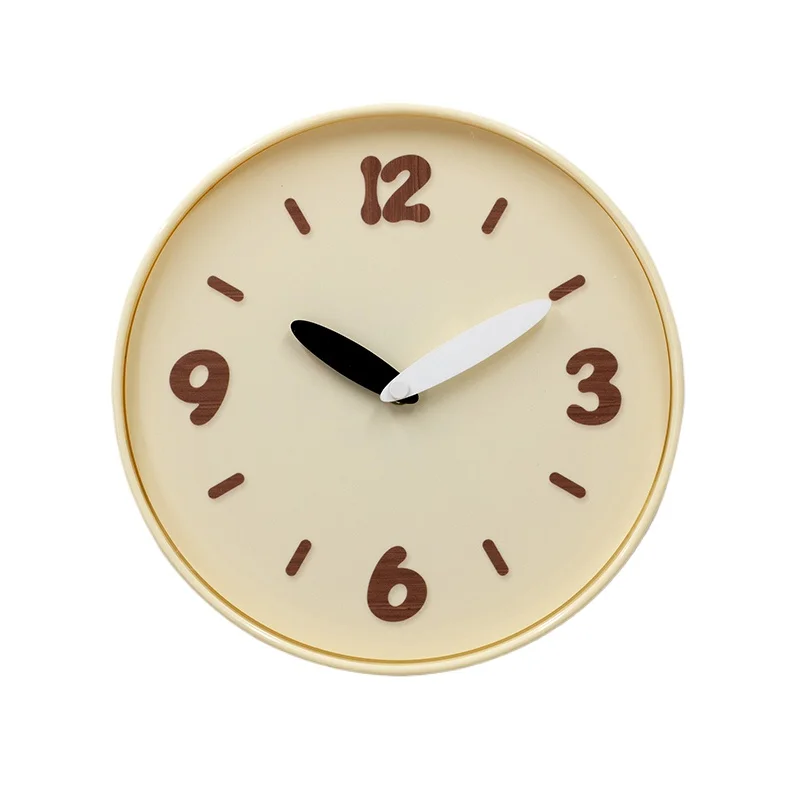 Cream Wind Nordic Wall Clock Silent Fashion Aesthetic Interior Modern Clock Wall Art Simple Light Luxury Muebles Wall Decor