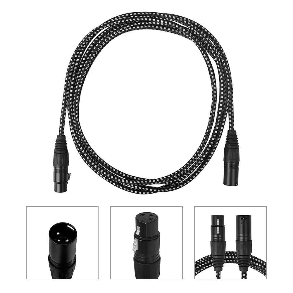 

Professional Audio Cable Male To Female 3 Pin Mic Cord Noise Reduction Microphone Wire For Studio Speakers Red Blue Green Color