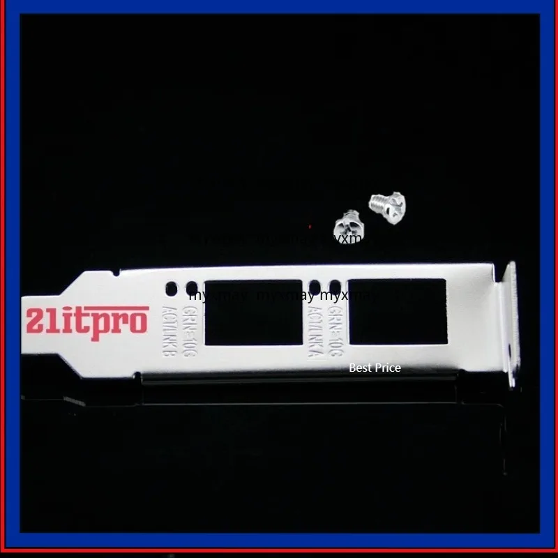 

Задняя пластина I/O IO Shield для Intel X710-DA2 X722-DA2, двухпортовая оптоволоконная сетевая карта X710-SR2, 2U, короткая перегородка половинной высоты