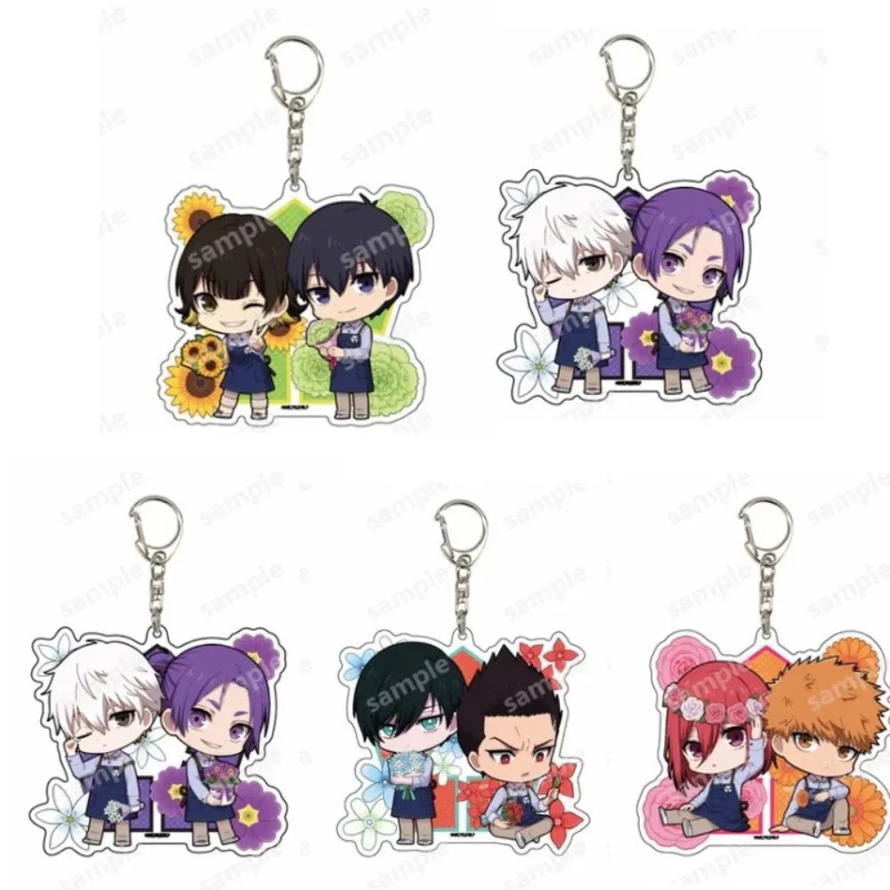 Anime BLUE LOCK Figures Seishiro Nagi Acrylic Double Keychains Bachira Meguru ITOSHIRIN Character Model Pendant Fan Couple Gifts