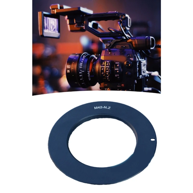 Nahtloser Objektivadapter, ABS-Objektivkonverter, Objektivmontage-Konverter für M42 auf Z-Mount, verbesserte Kompatibilität,