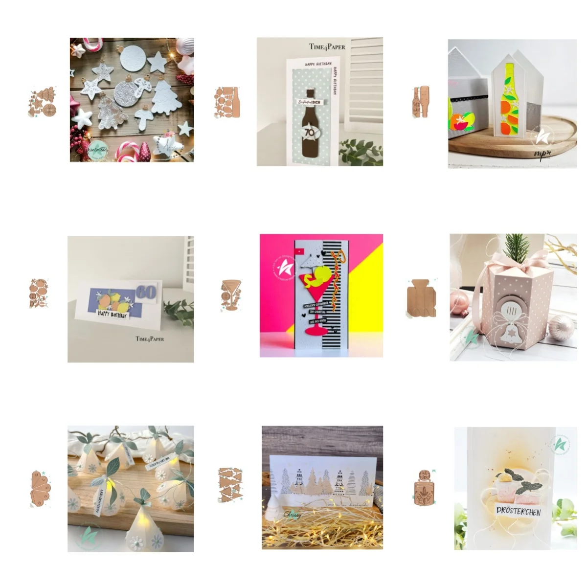 Neue Ankunft Presell Wein Stanzformen und Stempel für DIY Scrapbooking/Fotoalbum, dekorative Prägung, DIY-Papierkarten