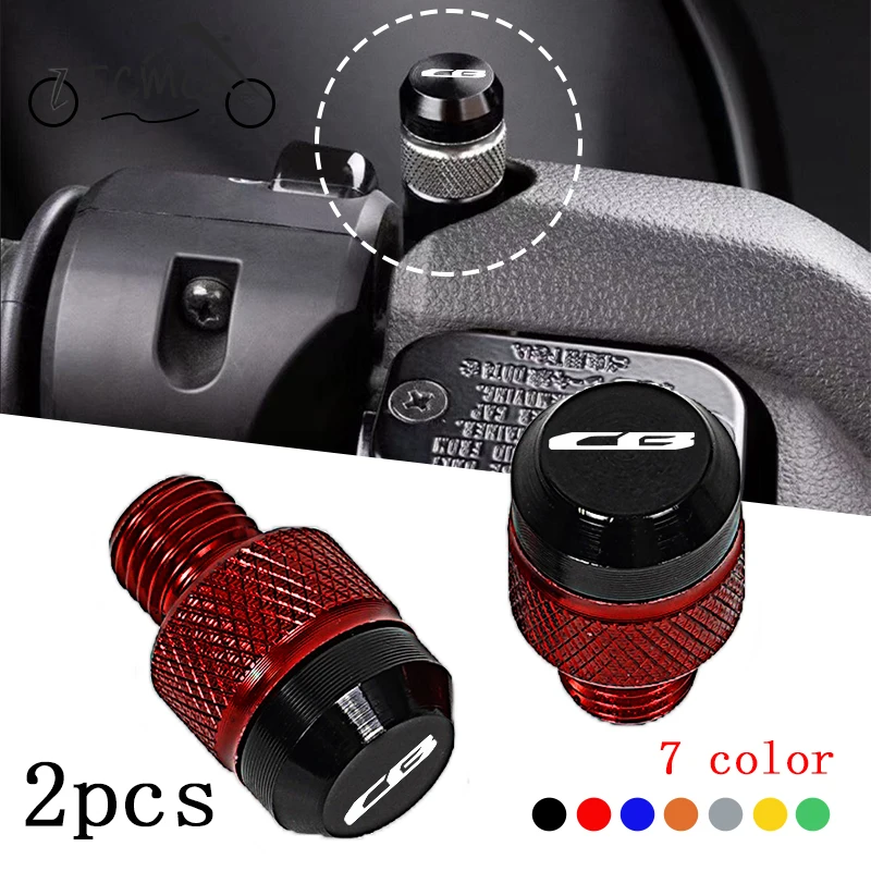 For Honda CB 125 150 190 250 300 400 500 600 650 750 900 919 1000 1100 1300 Motorcycle Mirror Hole Plugs Screws Bolts Cover Caps
