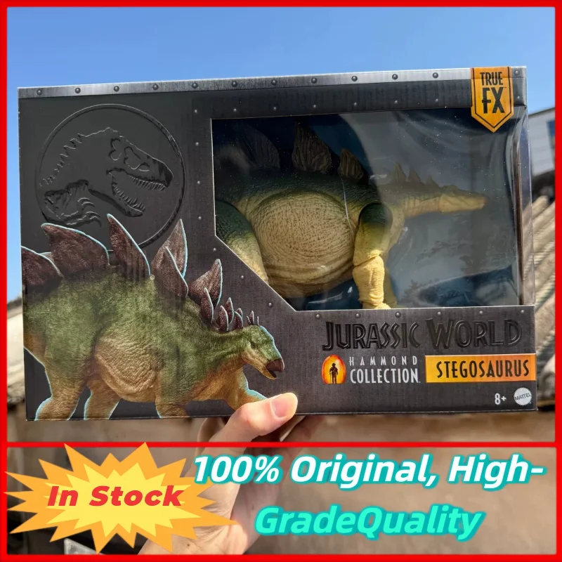 

In Stock Mattel Jurassic Hammond Large Collection Series Stegosaurus Super Movable Model Dinosaur Toy Action Figure JCH08