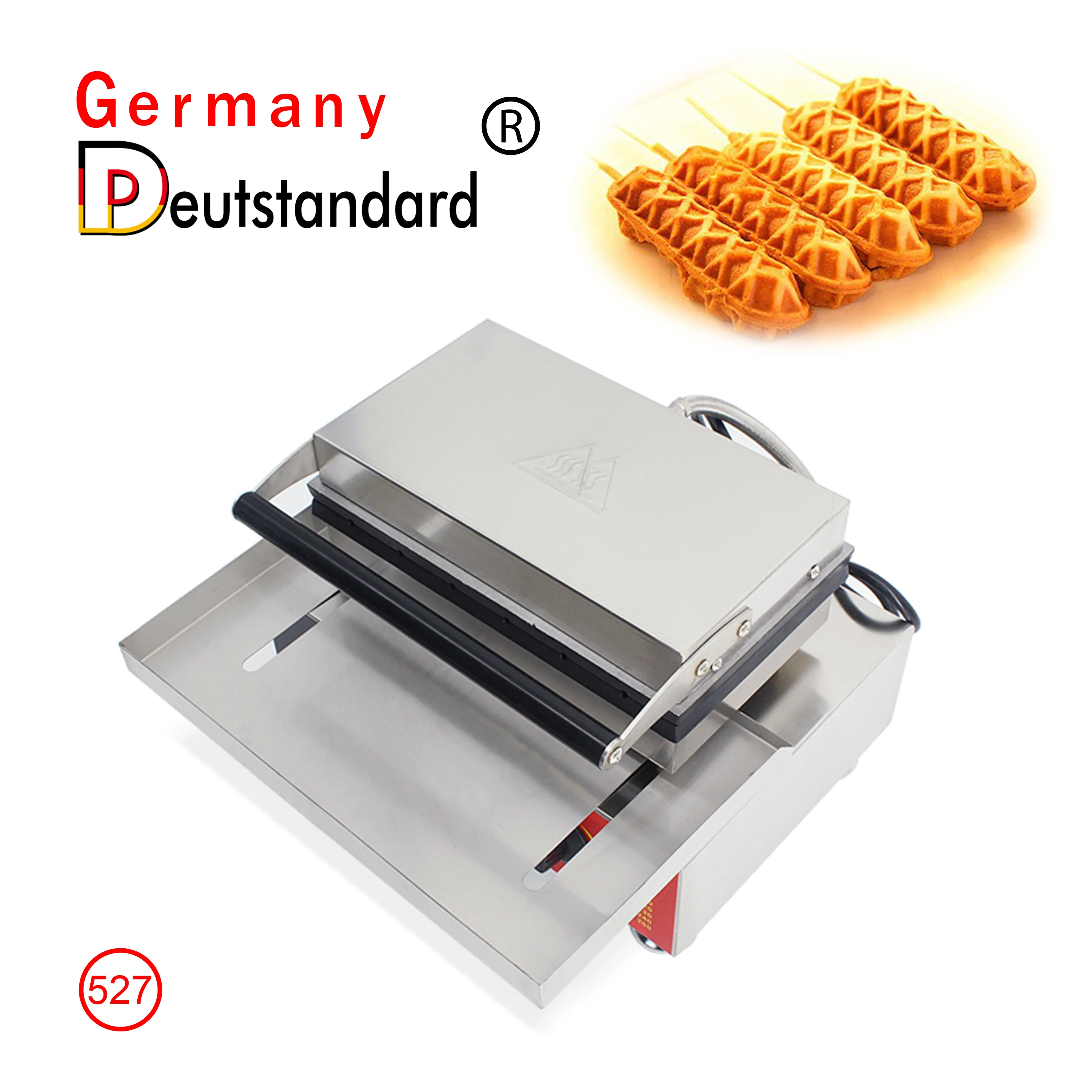 ماكينة صنع الوافل الذرة هوت دوج التجارية غير لاصقة للوجبات الخفيفة