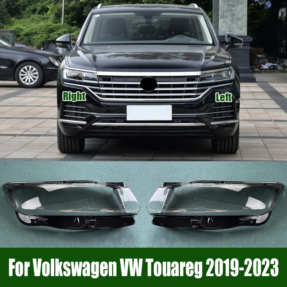 

For Volkswagen VW Touareg 2019-2023 Headlamp Cover Headlight Shell Transparent Lens Plexiglass Replace Original Lampshade