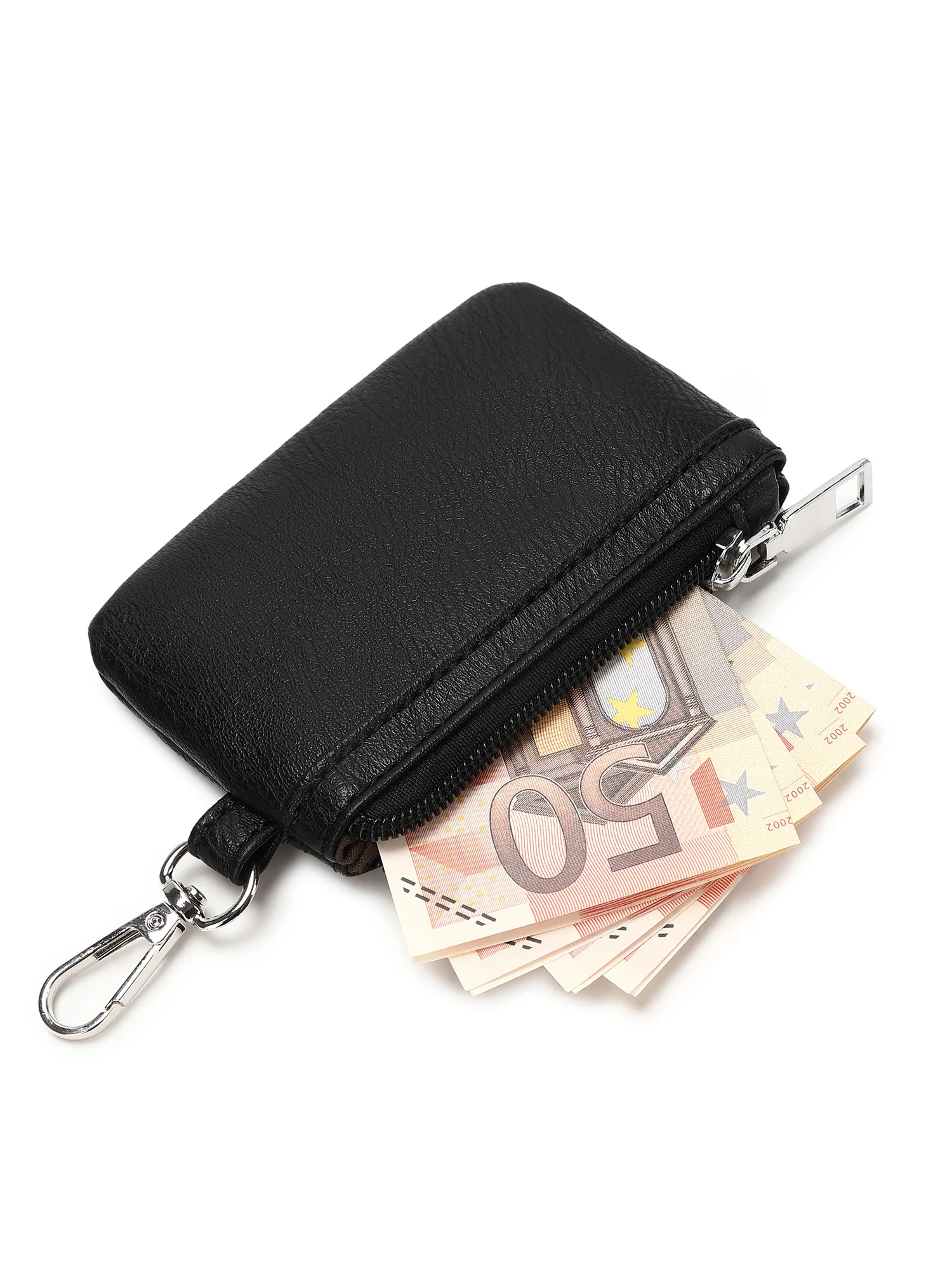 MIYIN Modische Mini-Reißverschluss-Handgelenktasche für Damen, Doppeltaschen-Handgelenkstasche, Tragbare Schlüsselanhänger-Geldbörse, Abnehmbarer Kleiner Münzbeutel – Detail 11