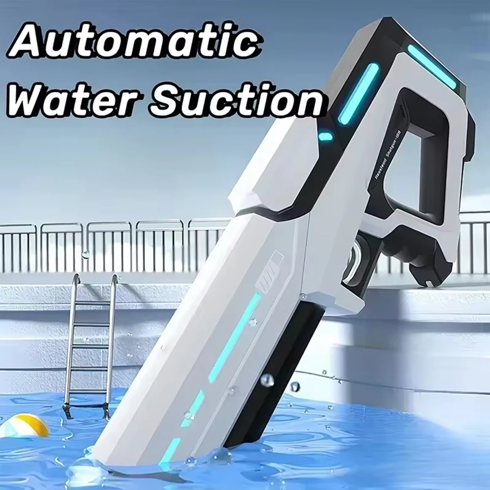 New Electric Water Gun Toys Summer Outdoor Beach Battle Game Full Automatic Induction Absorb Water Spray Guns Gift