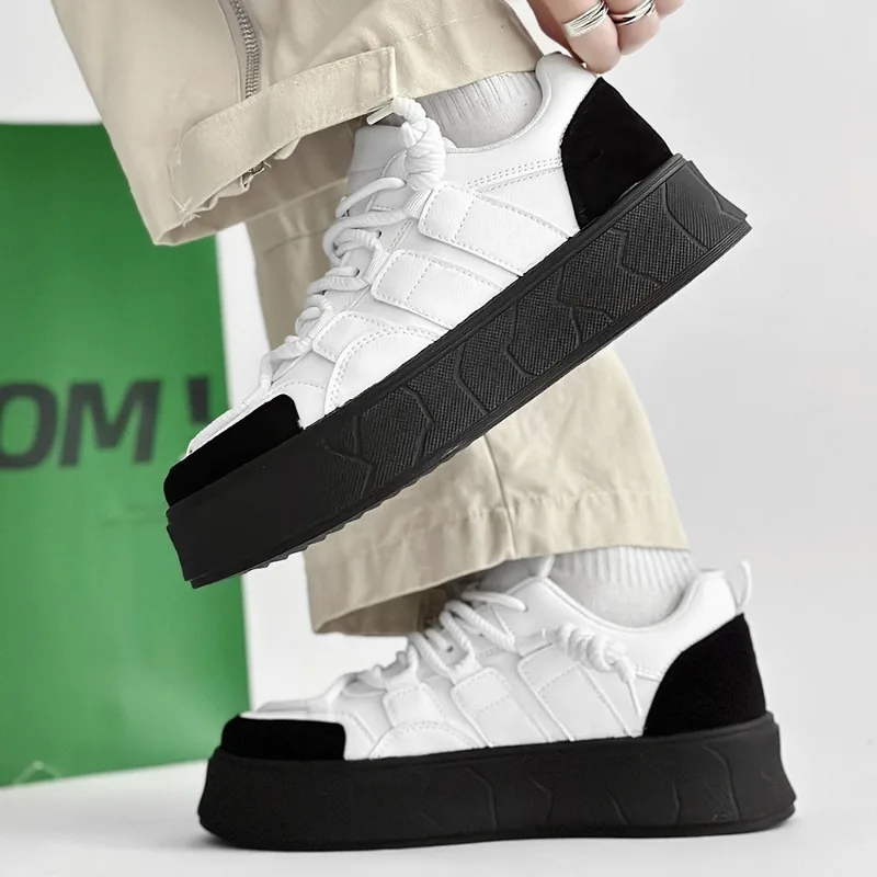 

Hot Selling Little White Shoes for Men 2025 Spring and Autumn Versatile Breathable Thick Soled Men's Casual Sneakers Men