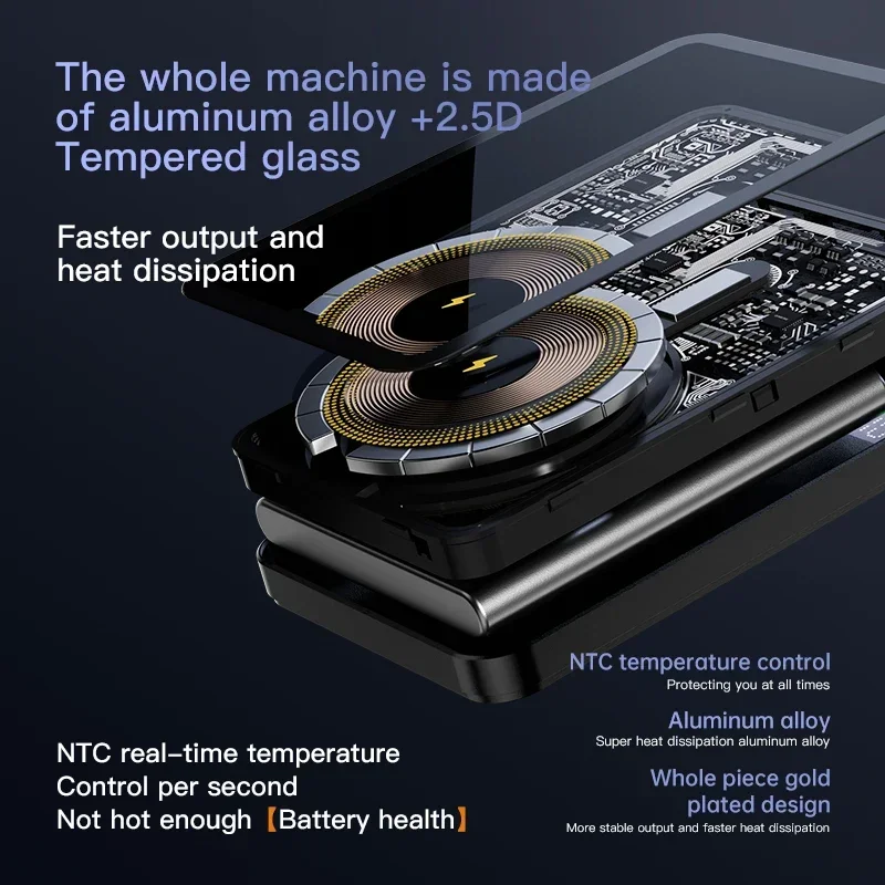 Transparent Wireless Charger 20000mAh Magnetic Portable Powerbank 22.5W Quick Charge Mobile External Charger for Smart Phones