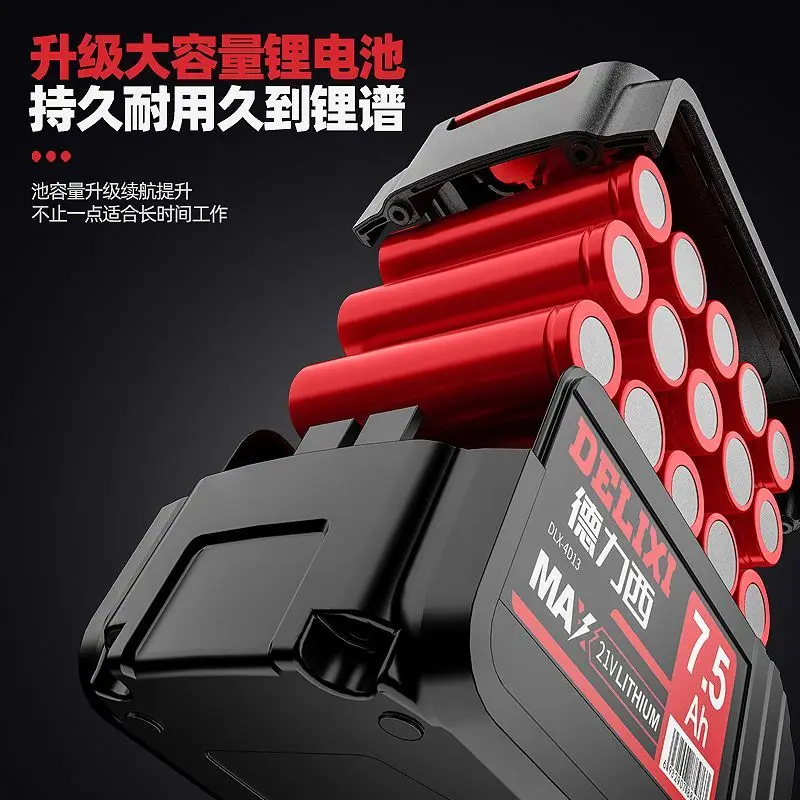 Delixi High Torque Electric wrench Power Auto Mechanic Brushless rechargeable lithium wrench holder tool