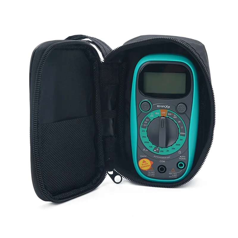 Multimeter Cloth Bag Waterproof And Shockproof Soft Protectation Bag Digital Multimeter Electric Tool Black Canvas Storage Case